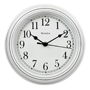 Westclox 46994A Wall Clock, Round, Analog, Plastic Frame, White Frame