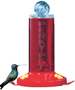 Perky-Pet 217 Hummingbird Feeder, 8 oz Food, 2-Port/Perch, Acrylic/Plastic,