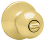 Kwikset 300P3CP Privacy Door Knob, Polished Brass