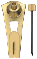 OOK 50023 Picture Hanger, 20 lb, Steel, Brass, Gold