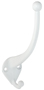 National Hardware V164 Series N248-393 Garment Hook; 75 lb; 2-Hook; Zinc