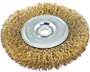 Vulcan 323011OR Wire Wheel Brush with Hole, 6 in Dia, 5/8 in Arbor Hole, 1/2
