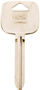 HY-KO 11010TR47 Automotive Key Blank, Brass, Nickel, For: Toyota Vehicle