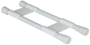 CAMCO 44093 Cupboard Bar, Plastic, White, 10 to 17 in L