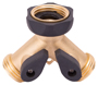 Landscapers Select GB9105A3L Y-Connector, Female and Male, Brass, Brass,