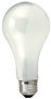 Sylvania 13103 Incandescent Light Bulb, 200 W, A21 Lamp, Medium E26