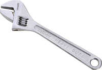 Vulcan WC917-06 Adjustable Wrench, 8 in OAL, Steel, Chrome