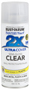 RUST-OLEUM PAINTER'S Touch 249859 Clear Spray Paint, Semi-Gloss, Clear, 12