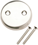 Plumb Pak PP826-11BN Overflow Tub Face Plate, Brushed Nickel, For: Bath