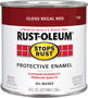 RUST-OLEUM STOPS RUST 7765730 Protective Enamel, Gloss, Regal Red, 0.5 pt