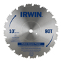IRWIN 11670 Circular Saw Blade; 10 in Dia; 5/8 in Arbor; 80-Teeth; Steel