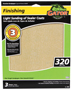 Gator 7267 Sanding Sheet, 11 in L, 9 in W, 320 Grit, Very Fine, Aluminum
