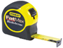 STANLEY 33-730 Measuring Tape, 30 ft L Blade, 1-1/4 in W Blade, Steel Blade,