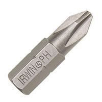 IRWIN 3510052C Insert Bit, #1 Drive, Phillips Drive, 1/4 in Shank, Hex