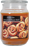 CANDLE-LITE 3297549 Jar Candle, Cinnamon Pecan Swirl Fragrance, Caramel