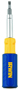 IRWIN 2051100 Screwdriver, PH1, PH2, SL 3/16 in, SL 1/4 in, SQ1, SQ2, 1/4 in