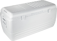IGLOO 44363 Chest Cooler; 150 qt Cooler; Polyethylene; White; Up to 2 days