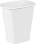 Sterilite 10528006 Waste Basket, 5.5 gal Capacity, White, 15-7/8 in H