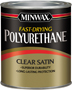 Minwax 230104444 Polyurethane Paint, Liquid, Clear, 0.5 pt, Can