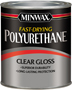 Minwax 230004444 Polyurethane Paint, Gloss, Liquid, Clear, 0.5 pt, Can