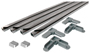 Make-2-Fit PL7801 Screen Frame Kit, Aluminum, Mill, 10-Piece, For 48 x 48 in