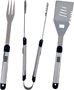 Omaha SHE94031L-B Barbecue Tool Set with Handle and Hanger; 1.9 mm Gauge;