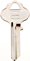 HY-KO 11010IN3 Key Blank, Brass, Nickel, For: ILCO Cabinet, House Locks and