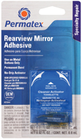 Permatex 81844 Rearview Mirror Adhesive, Liquid, Irritating, Yellow