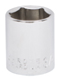 Vulcan MT6495329 Drive Socket, 3/4 in Socket, 3/8 in Drive, 6-Point, Chrome