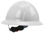 SAFETY WORKS SWX00358 Hard Hat; 4-Point Textile Suspension; HDPE Shell;