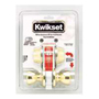 Kwikset 695T3CP6ALRCSK6 Knob Lockset, 3 Grade, Keyed Key, Polished Brass,