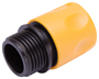 Landscapers Select GC522 Hose Connector, 3/4 in, Male, Plastic, Yellow and