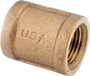 Anderson Metals 738103-08 Pipe Coupling, 1/2 in, FIPT, Brass