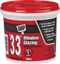 DAP 12122 Window Gazing, Paste, Slight, White, 1 qt Tub