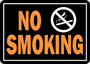 HY-KO Hy-Glo Series 811 Identification Sign, Rectangular, NO SMOKING,