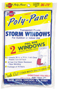 Warp's Poly-Pane Series 2P-24 Storm Window Kit, 36 in W, 1 mil Thick, 72 in