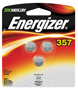 Energizer 357BPZ-3 Coin Cell Battery, 1.5 V Battery, 150 mAh, 357 Battery,