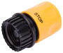 Landscapers Select GC520 Hose Connector, 3/4 in, Female, Plastic, Yellow and