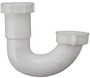 Plumb Pak PP20662 J-Bend, 1-1/2 x 1-1/2, 1-1/2 x 1-1/4 in, Plastic, White