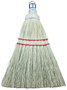 Chickasaw 19 Whisk Broom, 4 in Sweep Face, 7-1/2 in L Trim
