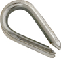 Campbell T7670629 Wire Rope Thimble, 1/4 in Dia Cable, Malleable Iron,