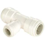 WATTS 3524R-101004 Reducing Pipe Tee, 1/4 in, Sweat Push-Fit, Plastic,