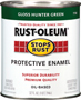 RUST-OLEUM STOPS RUST 7738502 Protective Enamel, Gloss, Hunter Green, 1 qt