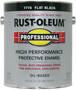 RUST-OLEUM PROFESSIONAL 7776402 Protective Enamel, Flat, Black, 1 gal Can