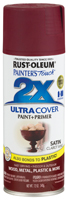 RUST-OLEUM PAINTER'S Touch 249083 Satin Spray Paint, Satin, Claret Wine, 12