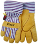 Kinco 1927-C Protective Gloves with Safety Cuff, Wing Thumb, Blue/Tan