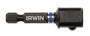 IRWIN 8786618 Impact Socket Adapter, 1/2 in Drive, Square Drive, 2 in L, HCS