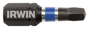 IRWIN 1837381 Insert Bit, #2 Drive, Square Recess Drive, 1/4 in Shank, Hex