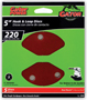 Gator 3781 Sanding Disc, 5 in Dia, 220 Grit, Extra Fine, Aluminum Oxide