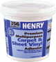 HENRY 356C MultiPro 356-030 Carpet and Sheet Adhesive, Paste, Mild, Pale